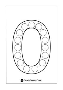 Okul Öncesi Sıfır Rakamı Çalışma Sayfası
