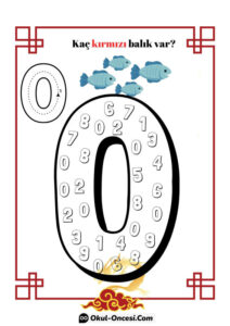 Okul Öncesi Sıfır Rakamı Çalışma Sayfası