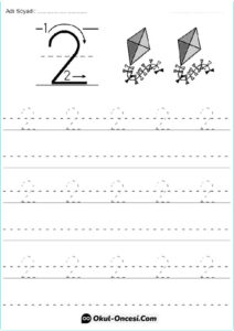 İki Rakamı Çalışma Sayfası