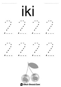 İki Rakamı Çizim Çalışması