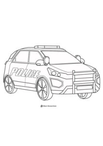Polis Arabası Boyama