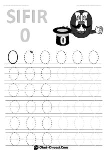 Okul Öncesi Sıfır Rakamı Çalışma Sayfası