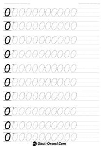 Okul Öncesi Sıfır Rakamı Çalışma Sayfası