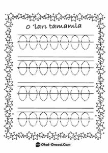 Okul Öncesi Sıfır Rakamı Çalışma Sayfası