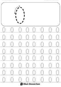 Okul Öncesi Sıfır Rakamı Çalışma Sayfası