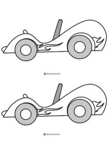 Gokart arabası boyama