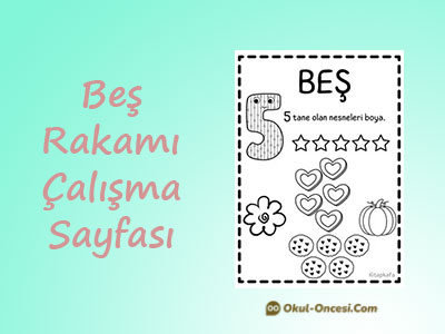 bes-rakami-calisma-sayfasi