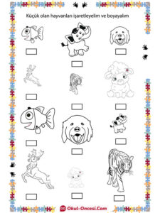 küçük olan nesne işaretleme