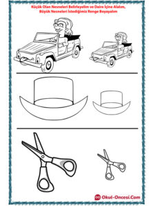 büyük araba küçük araba kavram çalışması