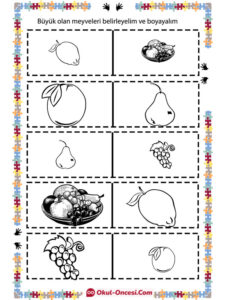 büyük meyve küçük meyve