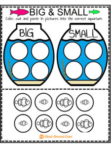 big or small worksheet